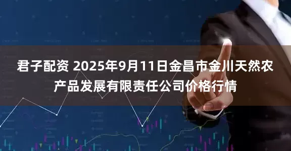 君子配资 2025年9月11日金昌市金川天然农产品发展有限责任公司价格行情